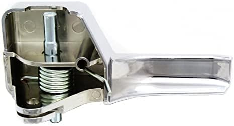 Set of 2 Front Interior Door Handle Chrome Left Driver & Right Passenger Side, without Door Lock Hole for 2007-2011 Ford Edge & 2007-2011 Lincoln MKX