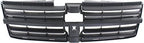 Front Grille Textured Dark Gray Shell and Insert Plastic for 2008-2010 Dodge Grand Caravan