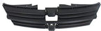 Front Grille Textured Dark Gray Shell and Insert Plastic for 2008-2010 Dodge Grand Caravan