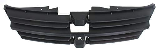 Front Grille Textured Dark Gray Shell and Insert Plastic for 2008-2010 Dodge Grand Caravan