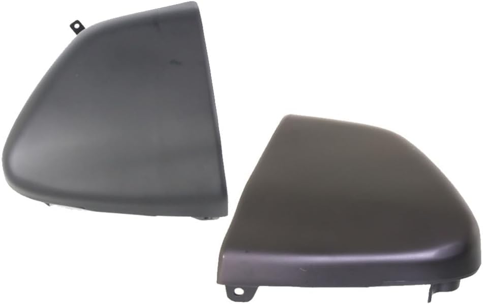 Set of 2 Rear Bumper End Cap without Side Molding Holes Plastic Right Passenger & Left Driver Side for 1994-1997 Chevrolet S10 & 1994-1997 GMC Sonoma