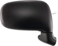 Front Power Mirror Manual Folding Non-heated Textured Plastic Right Passenger Side for 1991-1997 Toyota Previa