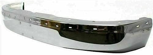3-Piece Front Bumper Kit: Bumper Chrome Face Bar, Upper Cover & Textured Lower Valance for 2003-2017 GMC Savana/Chevrolet