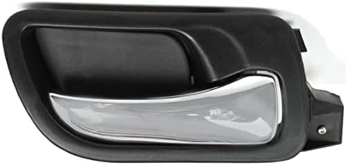 Front & Rear Interior Door Handles Bezel with Chrome Lever Plastic Right Passenger & Left Driver Side for 2003-2007 Honda Accord
