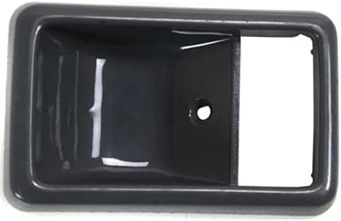 Set of 2 Front Inside Door Handle Cases Gray Plastic Right Passenger & Left Driver Side for 1984-1989 Toyota Pickup, 1984-1987 Corolla & More
