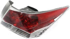 Set of 2 Tail Light Assembly Plastic Left Driver & Right Passenger Side for 2008-2012 Honda Accord