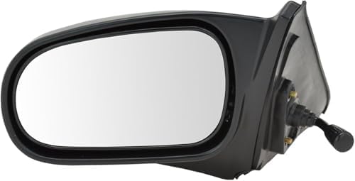 Set of 2 Front Power Mirror Manual Adjust Non-folding and Heated Textured Right Passenger & Left Driver Side for 1996-2000 Honda Civic