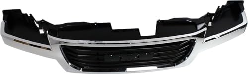 Front Grille Chrome Shell/black Insert, Chrome Shell with Black Insert for 2004-2012 GMC Canyon