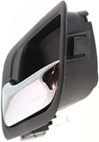 Front & Rear Interior Door Handles Bezel with Chrome Lever Plastic Right Passenger & Left Driver Side for 2003-2007 Honda Accord