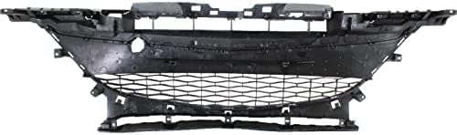 Front Bumper Grille Gray Plastic for 2010-2011 Mazda 3