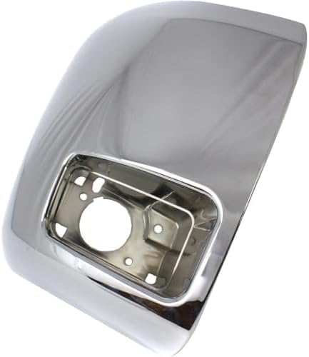 Front Bumper End Caps Chrome Left Driver & Right Passenger Side for 2007-2012 Chevrolet Silverado 2500 HD & 2007-2012 Silverado 3500 HD