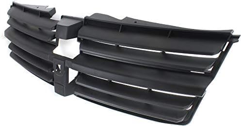 Front Grille Textured Dark Gray Shell and Insert Plastic for 2008-2010 Dodge Grand Caravan