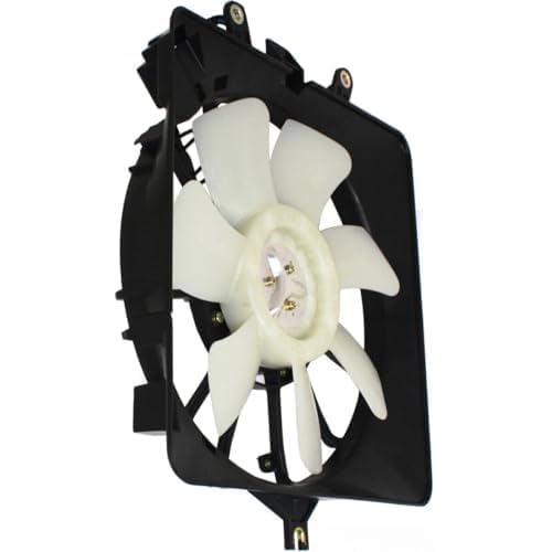 Front A/C Condenser Single Fan Assembly for 2007-2008 Honda Fit