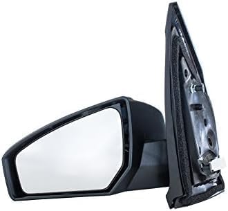 Front Power Mirror Non-folding Non-heated Primed Plastic Left Driver Side for 2007-2012 Nissan Sentra