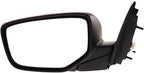 Front Power Mirror Manual Folding Non-heated Primed Plastic Left Driver Side for 2008-2012 Honda Accord