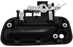 Front Exterior Door Handle Textured with Chrome Lever and Key Hole Plastic Right Passenger Side, with Key Hole for 1993-1998 Toyota T100