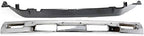 Front Bumper Chrome Steel with Top Pad Holes + Lower Valance Panel Primed for 1986-1992 Nissan D21 & 1987-1992 Pathfinder
