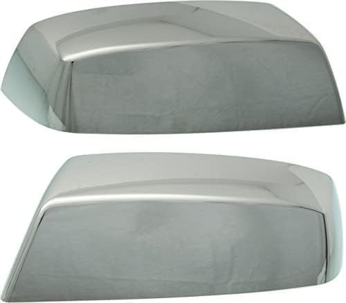Set of 2 Front Mirror Cover Chrome Right & Left Side for 2014-2019 Chevrolet Silverado 1500, 2014-2019 GMC Sierra 1500 & More