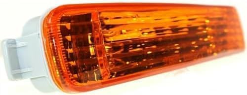 Set of 2 Front Turn Signal Lamps Plastic Left Driver & Right Passenger Side for 1994-1995 Honda Accord