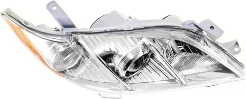 Passenger Side Headlight, without Bulb, Halogen, Base/CE/LE/XLE Models, USA Built Vehicle For 2007-2009 Toyota Camry USA Built