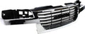 Front Grille Chrome Shell/black Insert, Chrome Shell with Black Insert for 2004-2012 GMC Canyon