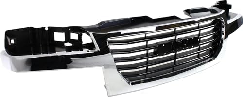 Front Grille Chrome Shell/black Insert, Chrome Shell with Black Insert for 2004-2012 GMC Canyon