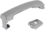 Front Exterior Door Handle Chrome Plastic Left Driver Side, with Key Hole for 2005-2015 Nissan Frontier, 2005-2012 Pathfinder & More