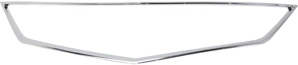 Front Grille Frame Outline Trim Chrome, Base Model for 2016-2018 Acura ILX