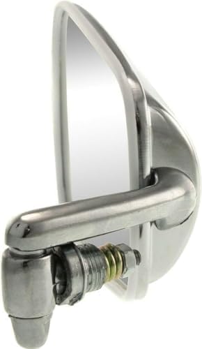 Driver and Passenger Side Mirrors, Manual Adjust, Non-Folding, Non-Heated, Chrome, No Signal Light, No Memory, No Puddle Light, No Auto-Dimming, No Blind Spot Feature, Sedan For 1968-1977 Volkswagen Beetle