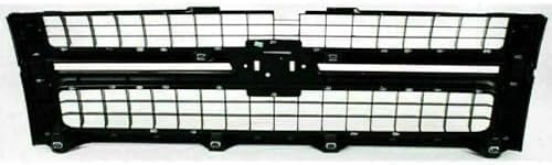 2-Piece Front Grille Kit: Chrome Grille Shell & Insert & Hood Molding for 2007-2010 Chevrolet Silverado 2500 HD, 2007-2010 Silverado 3500 HD & More