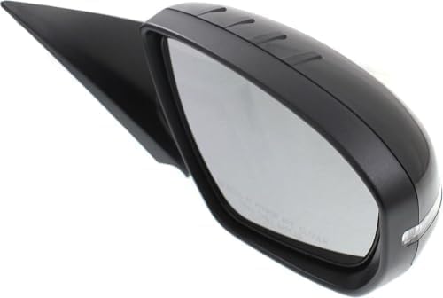 Front Power Mirror Manual Folding Heated Primed Plastic Right Passenger Side for 2014-2015 Kia Optima