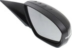 Front Power Mirror Manual Folding Heated Primed Plastic Right Passenger Side for 2014-2015 Kia Optima