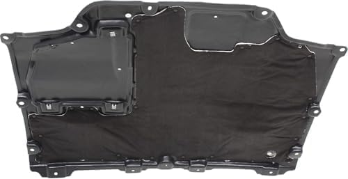WEST DEKLE Automotive Front Center Engine Splash Shield Under Cover | Direct Replacement Compatible with 2016-2018 Toyota Prius | TO1228224 5141047020-PFM | Plastic Engine Undertray Protection Panel