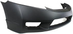2-Piece Front Bumper Cover Kit: Bumper Cover & Primed Grille Shell and Insert Plastic, Sedan for 2009-2011 Honda Civic