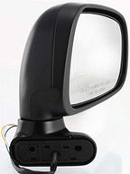 Front Power Mirror Manual Folding Non-heated Textured Plastic Right Passenger Side for 1991-1997 Toyota Previa