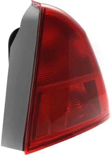 Set of 2 Tail Light Outer Assembly Plastic Left Driver & Right Passenger Side for 2001-2002 Honda Civic & 2001-2003 Acura EL