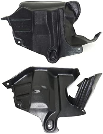 Set of 2 Rear Engine Splash Shield Under Cover Left Driver & Right Passenger Side for 2004-2009 Mazda 3 & 2006-2010 5