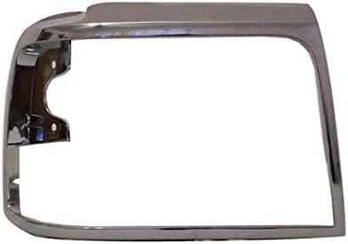 10-Piece Front Grille Kit: Grille Shell with Gray Insert+ Bezel Chrome, Header Panel, Headlight & Signal & Corner Lamp (Left & Right) for 1992-1997 Ford F-150, 1992-1996 Bronco & More