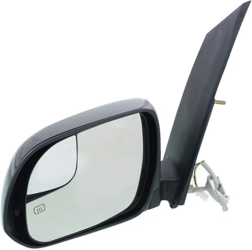 Driver Side Mirror, Power Adjust, Heated, Manual Folding, Paintable, No Signal Light, No Memory, No Puddle Light, with Blind Spot Glass, LE/SE Models, 6 Cyl., 3.5L Engine For 2015-2020 Toyota Sienna