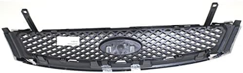 Front Grille Chrome Shell with Primed Insert for 2005-2007 Ford Focus