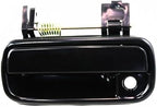 Set of 2 Front Exterior Door Handle Smooth Black Right Passenger & Left Driver Side, with Key Hole for 1999-2002 Toyota 4Runner