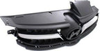 Front Grille Assembly Gray Shell and Insert with Chrome Molding for 2011-2013 Hyundai Elantra