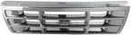 9-Piece Front Grille Kit: Chrome Grille Shell & Plastic Insert, Bezels, Head Lamp & Signal & Corner Light (Left & Right) for 1992-1997 Ford F-250, 1992-1996 Bronco & More