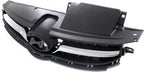 Front Grille Assembly Gray Shell and Insert with Chrome Molding for 2011-2013 Hyundai Elantra