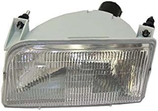 10-Piece Front Grille Kit: Grille Shell with Gray Insert+ Bezel Chrome, Header Panel, Headlight & Signal & Corner Lamp (Left & Right) for 1992-1997 Ford F-150, 1992-1996 Bronco & More