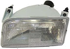 10-Piece Front Grille Kit: Grille Shell with Gray Insert+ Bezel Chrome, Header Panel, Headlight & Signal & Corner Lamp (Left & Right) for 1992-1997 Ford F-150, 1992-1996 Bronco & More