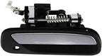 Front Exterior Door Handle Textured with Chrome Lever and Key Hole Plastic Right Passenger Side, with Key Hole for 1993-1998 Toyota T100