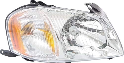 Set of 2 Front Head Light Assembly Plastic Left Driver & Right Passenger Side for 2001-2004 Mazda Tribute