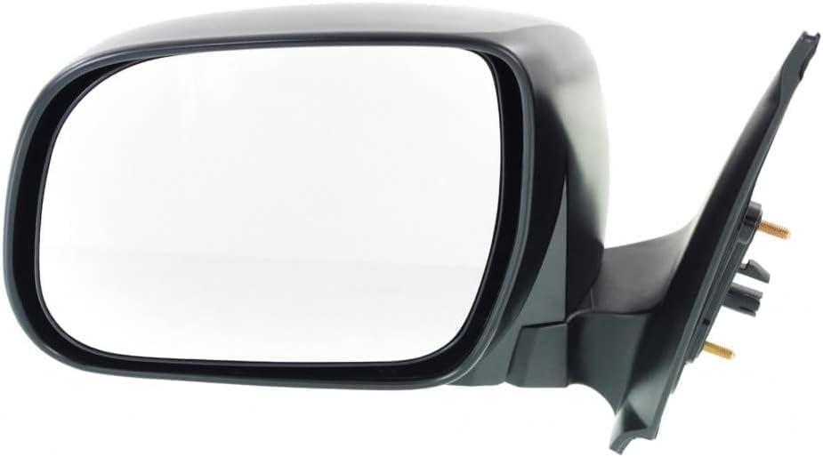 Driver Side Mirror, Manual Adjust, Manual Folding, Non-Heated, Textured Black, No Signal Light, No Memory, No Puddle Light, No Auto-Dimming, No Blind Spot Feature For 2005-2011 Toyota Tacoma