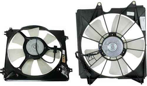 Front Radiator & A/C Condenser Cooling Fan Assembly Plastic for 2008-2009 Honda Accord